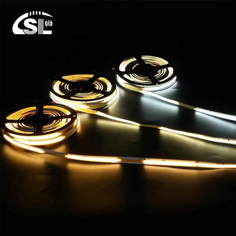 Масса продукта ((kg) 0,06 Светодиодная лента 12v24v 8mm 608leds 3000K-6500K COB SMD2835