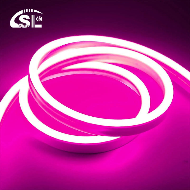 Отель Популярный Силиконовый Неон Флекс Розовый LED Неон Флекс DC 12V IP65 Водостойкий 8x16 мм 120 светодиодов / М