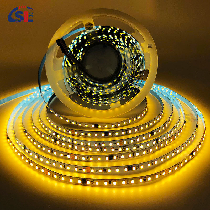 Жилая светодиодная световая лента DC12V 24V SMD2835 Электропластинка PCB 120Ds 8mm Ra 80 3000K