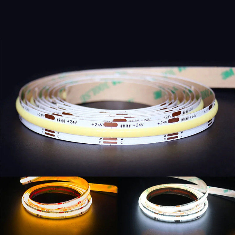 DC12V24V 8mm10mm 576leds 3000K 6500K CCT COB светодиодный светодиодный свет для телевизора
