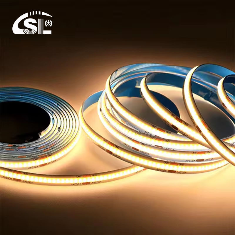 COB светодиодный светодиодный свет IP20 8 мм ширина 12V24V 320leds 3000K4000K6500K для кухни гостиной