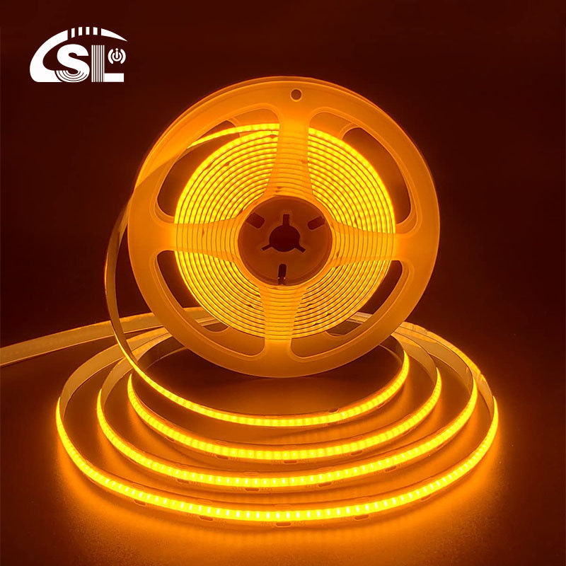 IP20 12V 24V Гибкий светодиодный светодиодный светодиодный светодиодный светодиод 8mm 320Leds Orange Waterproof Strip Light 3