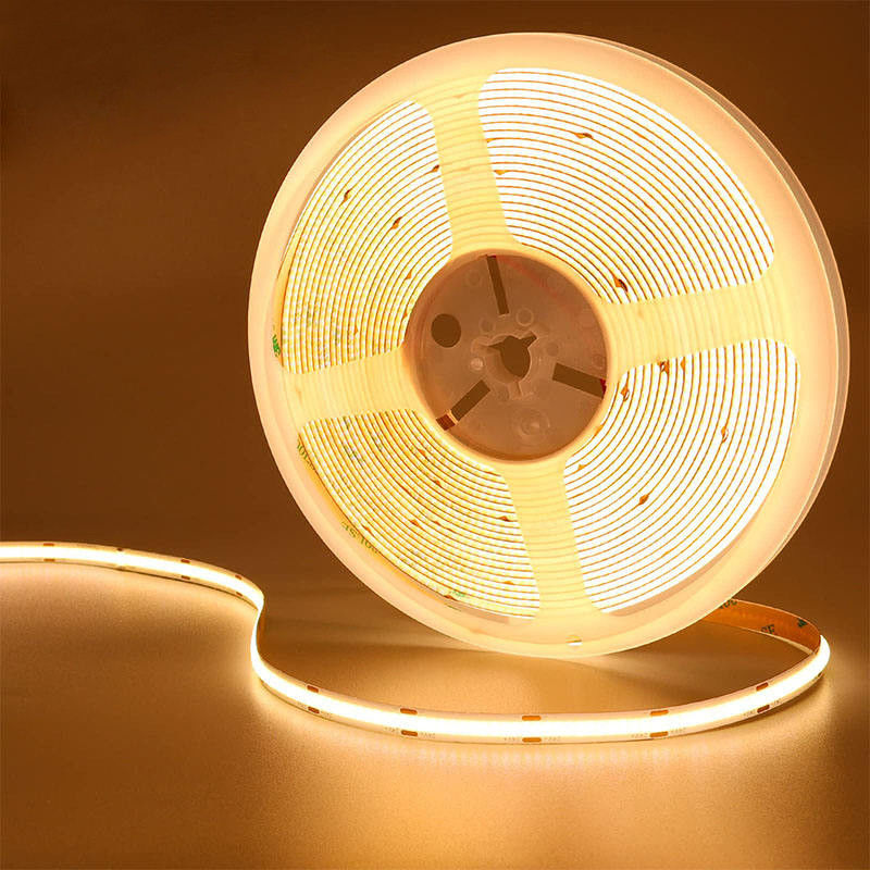 4000K COB Гибкая светодиодная лента 480Leds 8mm10mm Ширина для шкафа спальня Кухонное освещение