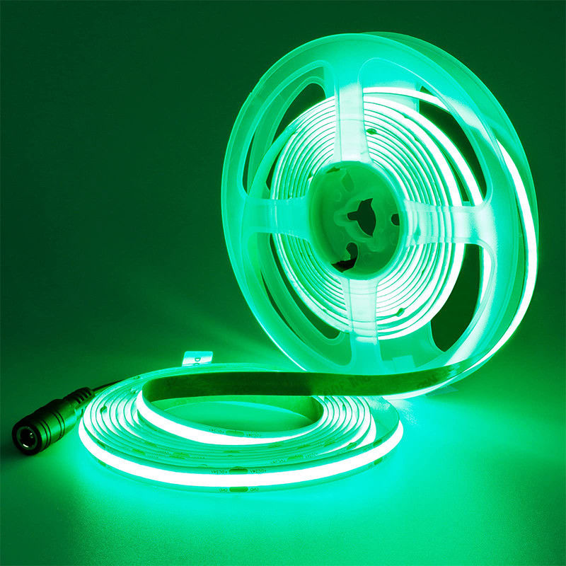 DC12V24V 480LEDs Ra90 8mm10mm Ширина зеленый гибкий COB светодиодный полосатый свет для освещения