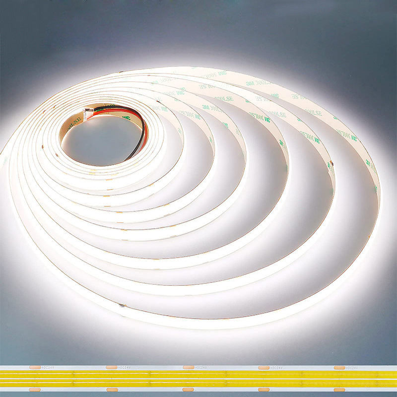 Высокая плотность 8mm10mm 320leds 6500K White COB Led Strip Light для внутреннего декора