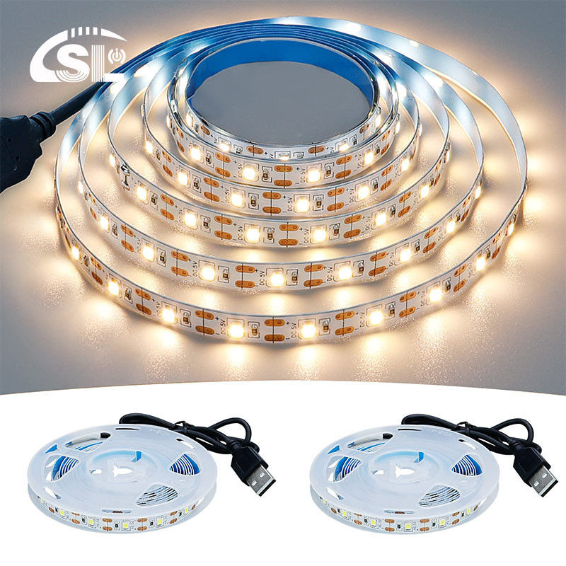 3- 120° Угол луча 5v 120LEDs 8mm 4000K естественный один свет один разрез SMD2835 светодиодный светодиодный свет