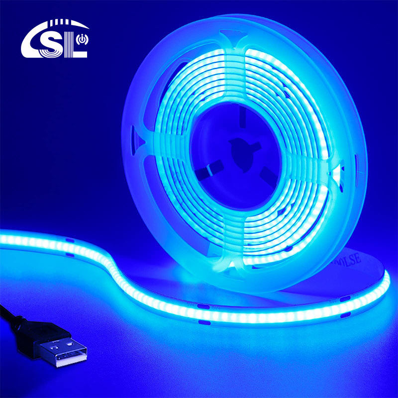 320 leds 8mm Синий гибкий COB светодиодный светодиодный светодиод для внутреннего и наружного декора -20 60C