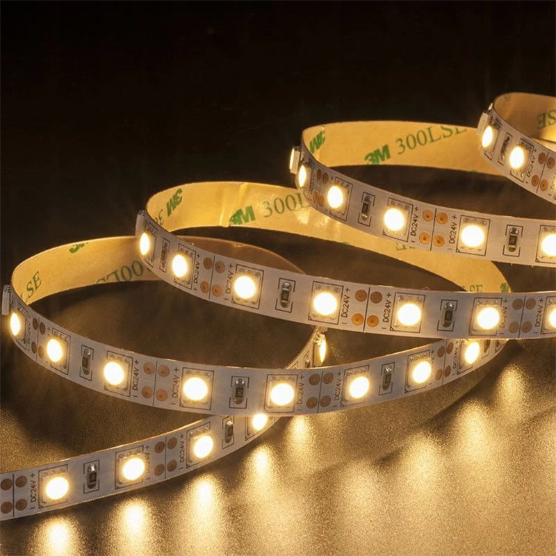 Мягкая наружная крышка из силиконового стекла Smart Light-Smd2835 24V Led Strip Light 10M 12 Вольт Преследование