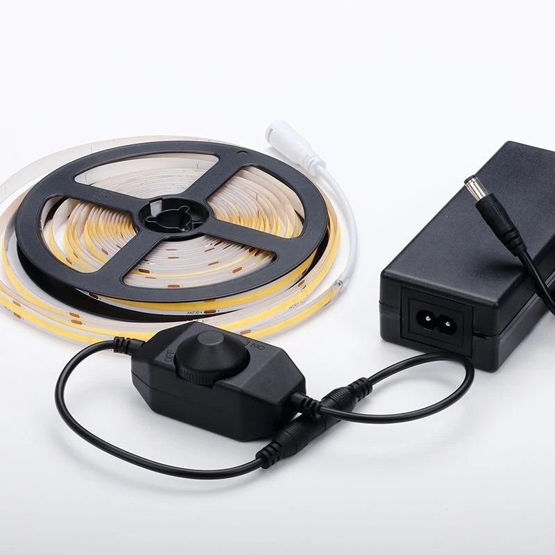 CCT COB светодиодный светодиодный светодиод DC12V24V 8mm10mm ширина 608leds 3000K 6500K для внутреннего декора
