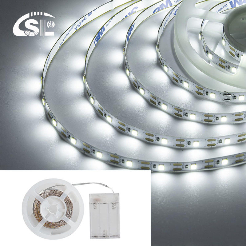 IP20 Высокая яркость 5V 8mm 120LEDs 6500K Белая гибкая электропластина SMD2835 Светодиодная лента
