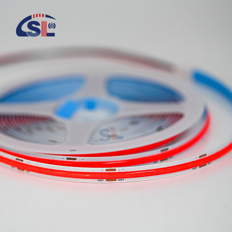 Удивительный 24В COB 320Ds 8mm Ra 85 красный светодиодный световой лента с 50000 часов рабочего времени