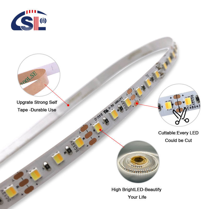 2835 CCT светодиодная лента 120Leds/m Двойная белая цветовая лента с регулируемой температурой