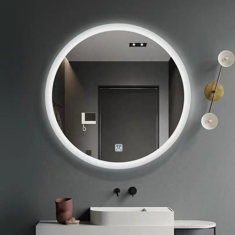 Сенсорный экран LED-зеркало для ванной с большим сенсорным переключателем и современным дизайном