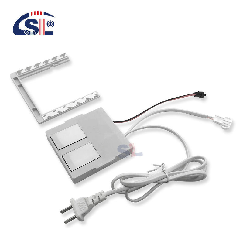 110V 240VAC Двойные клавиши Бани Светодиодный осветительный прибор Одно/Три цвета Включение/Отключение Сменщик сенсора нажатия